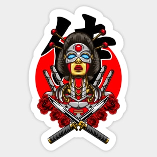 Mecha Samurai 05 Sticker